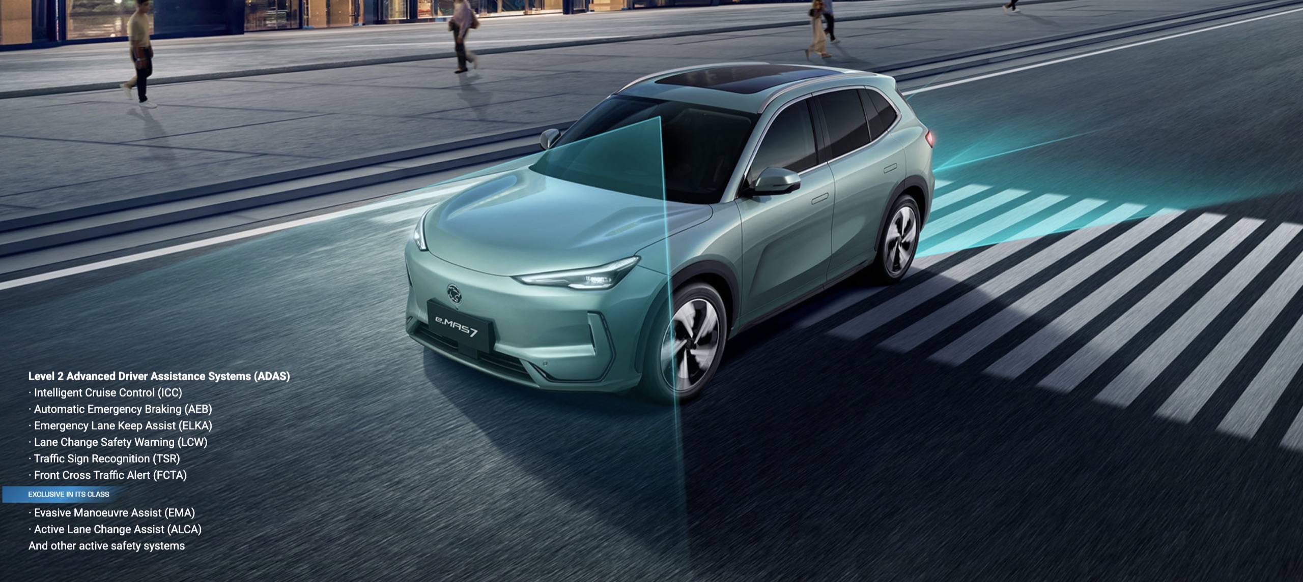 Proton e.MAS 7 advanced driver assistance systems